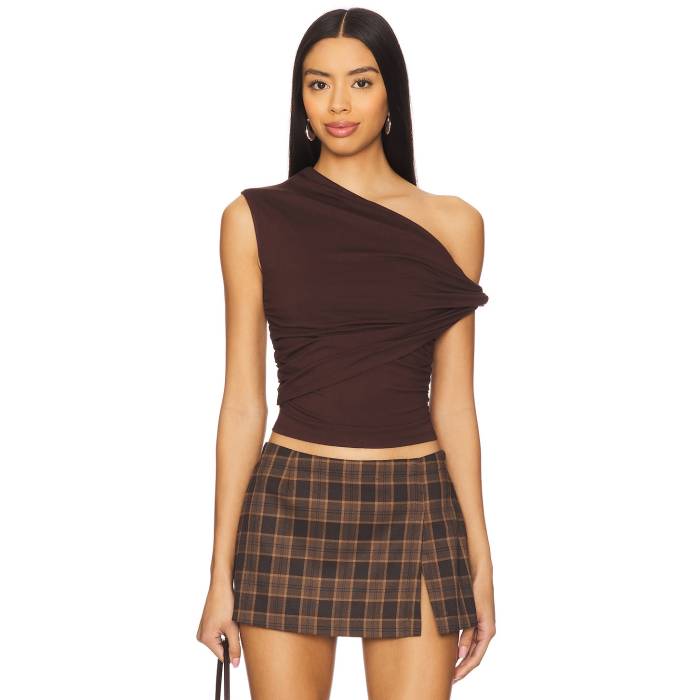 Superdown 【 Alessia Top Women Chocolate 】 レディースファッション トップス その他 レディース