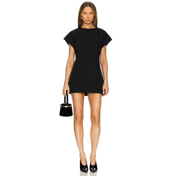 Seroya 【 Anna Mini Dress Women Black 】 お召しもの レディース 黒いこと 黒いこと