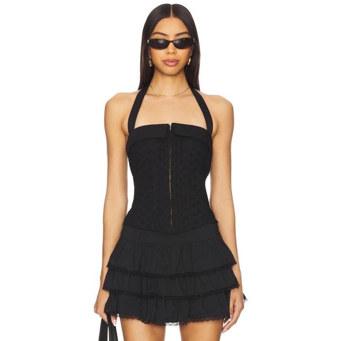 Nia 【 Warren Corset Women Black 】 レディースファッション トップス その他 レディース 黒色 ブラック