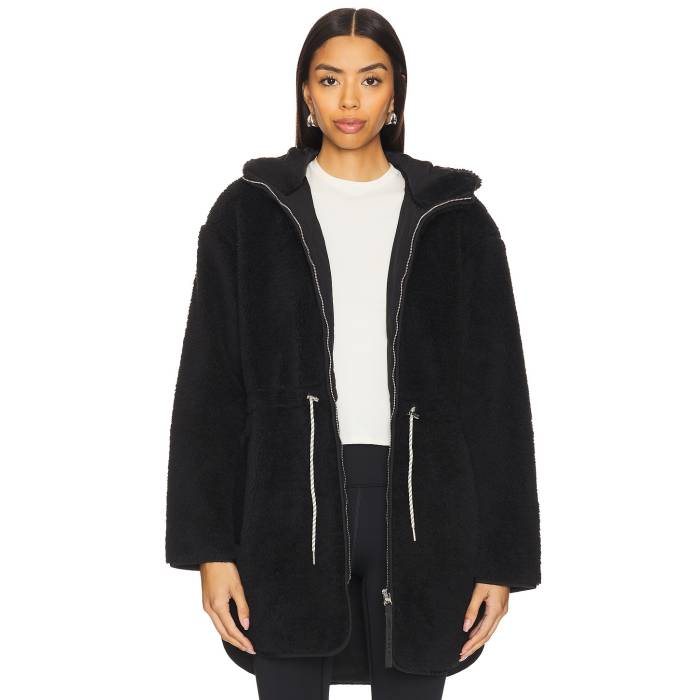 バーリー Varley 【 Lowens Sherpa Jacket Women Black 】 Jacket ジャケット レディースファッション コート ジャケット レディース 黒色 ブラック