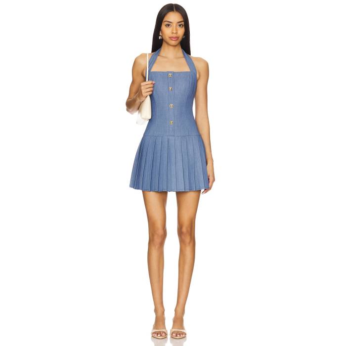 Line & Dot 【 Raquel Mini Dress Women Blue 】 ドレス レディースファッション ドレス レディース 青色 ブルー