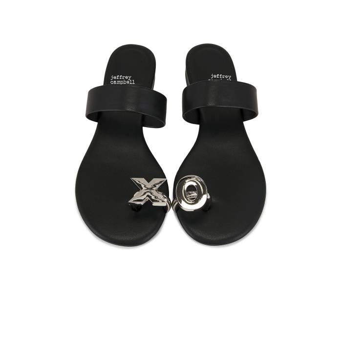 ジェフリーキャンベル Jeffrey Campbell 【 Dote-On Sandal Women Black Silver 】 レディース 黒色 ブラック Silver 銀色・シルバー