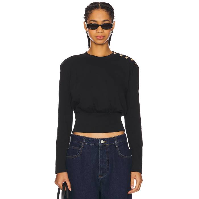 Nation Los Angeles 【 Monique Top Women Jet Black 】 レディースファッション トップス ニット セーター その他 レディース 黒色 ブラック