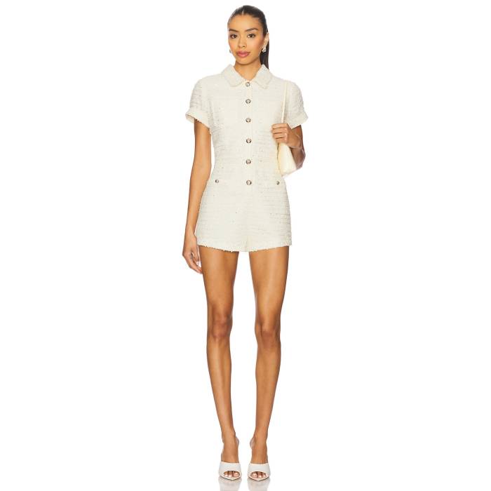 Line & Dot 【 Selani Romper Women Cream 】 ロンパース レディース クリーム｜スニケス