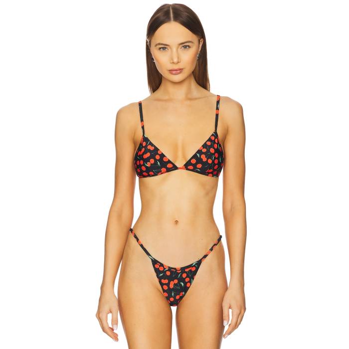 好ましいアメリカン Good American 【 Cherry Perfect Fit Top Women Black Cherries003 】 レディース 黒いこと 黒いこと