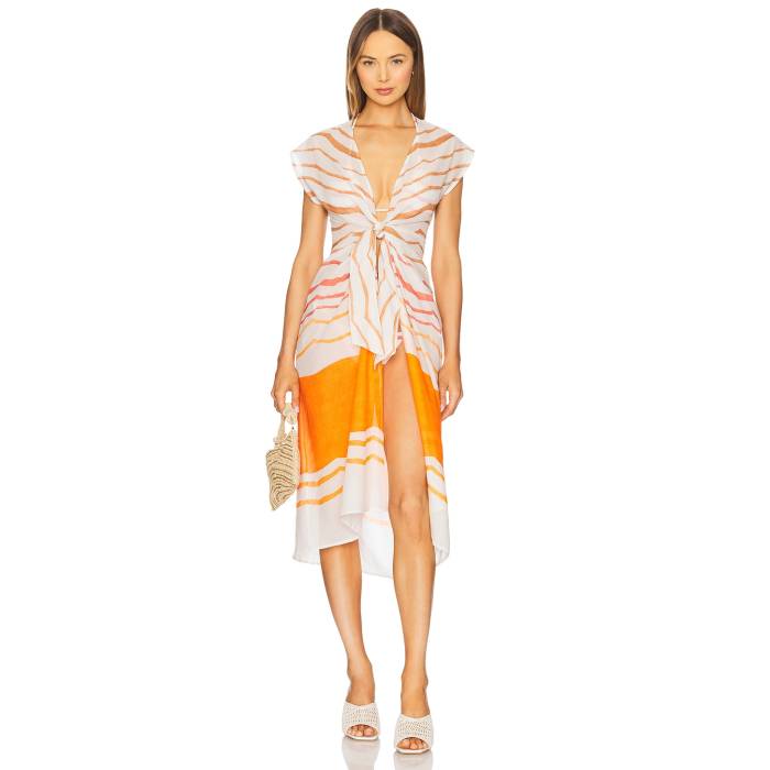 Vix Swimwear 【 Sasha Long Cover Up Women Sandstone 】 レディースファッション 水着 レディース