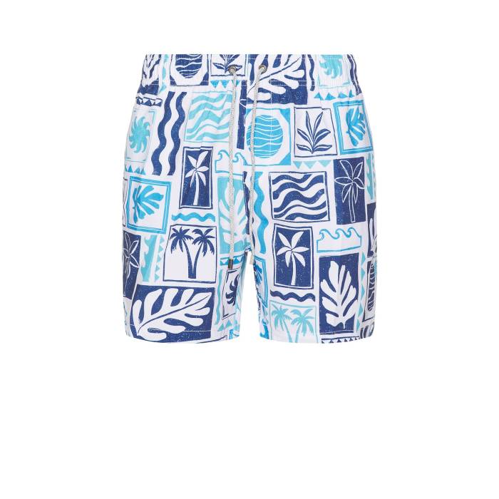 Vintage Summer 【 4 Way Stretch Volley Swim Shorts Men Blue 】 ショーツ メンズファッション 水着 メンズ 青色 ブルー 14,381円