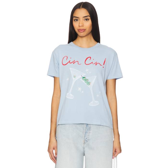 Daydreamer 【 Cin Cin Ringer Tee Women Powder Blue 】 Tシャツ レディース 青色 ブルー｜スニケス 13,032円