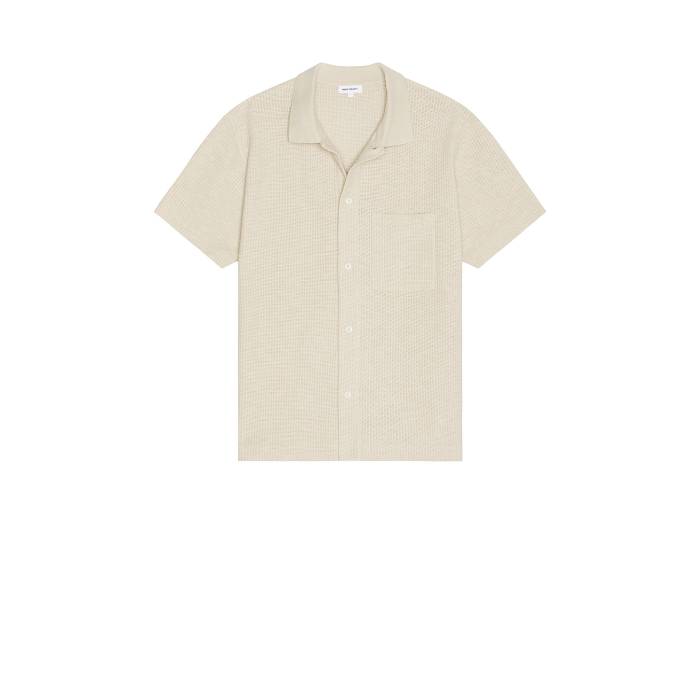 ノースプロジェクツ Norse Projects 【 Gustav Crochet Jersey Shirt Men Oatmeal 】 ジャージ メンズファッション トップス ニット セーター メンズ