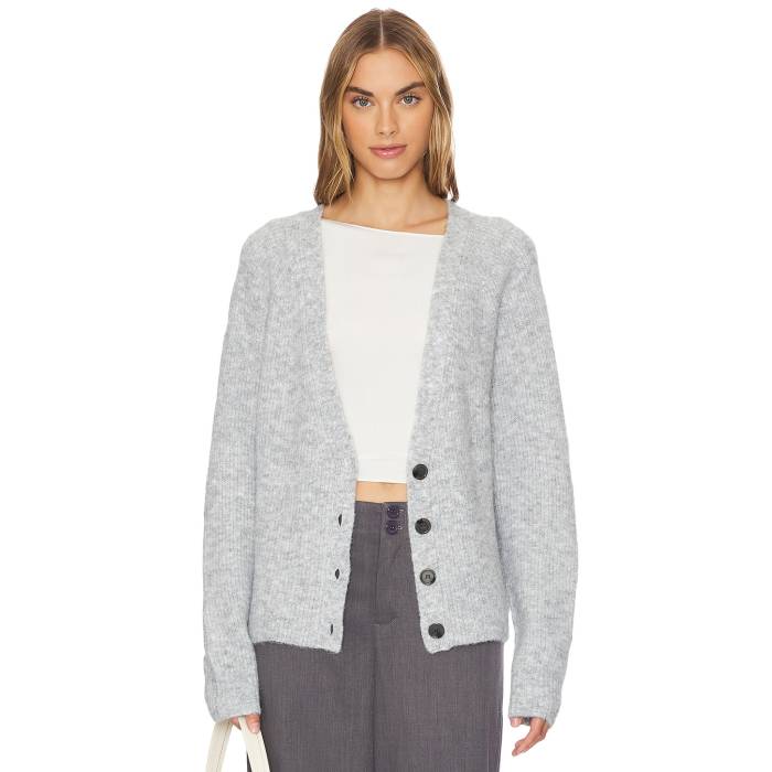 Central Park West 【 Hugo Cardigan Women Light Heather Grey 】 カーディガン レディースファッション トップス カーディガン ボレロ レディース heather ヘザー 灰色 グレー