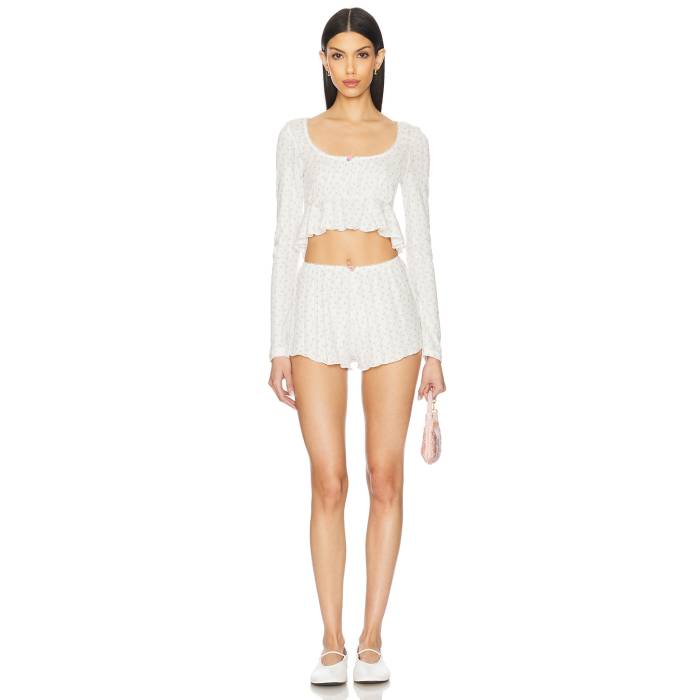 More To Come 【 Koralyn Short Set Women White Multi 】 レディース 白いこと 白いこと