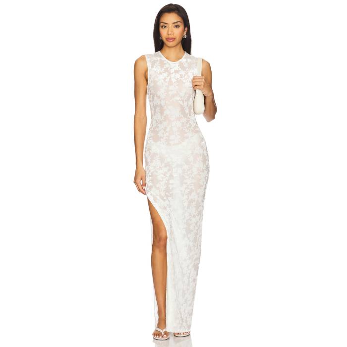 Superdown 【 Daphne Maxi Dress Women White 】 お召しもの レディース 白いこと 白いこと
