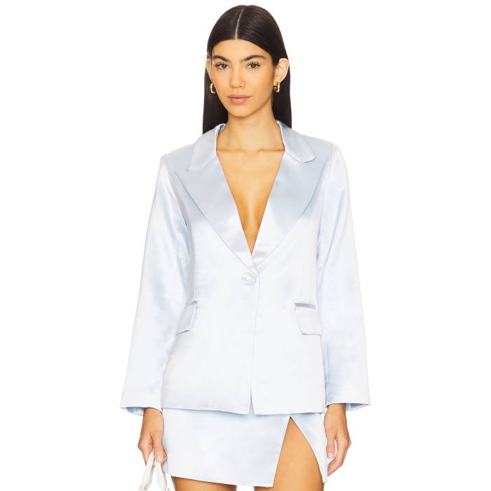 Bubish 【 Ella Suit Blazer Women Pale Blue 】 スーツ ブレイザー レディースファッション コート ジャケット レディース 青色 ブルー