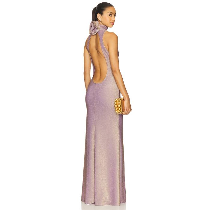 Delfi 【 Mabel Maxi Dress Women Metallic Bronze 】 お召しもの レディース 銅・ブロンズ