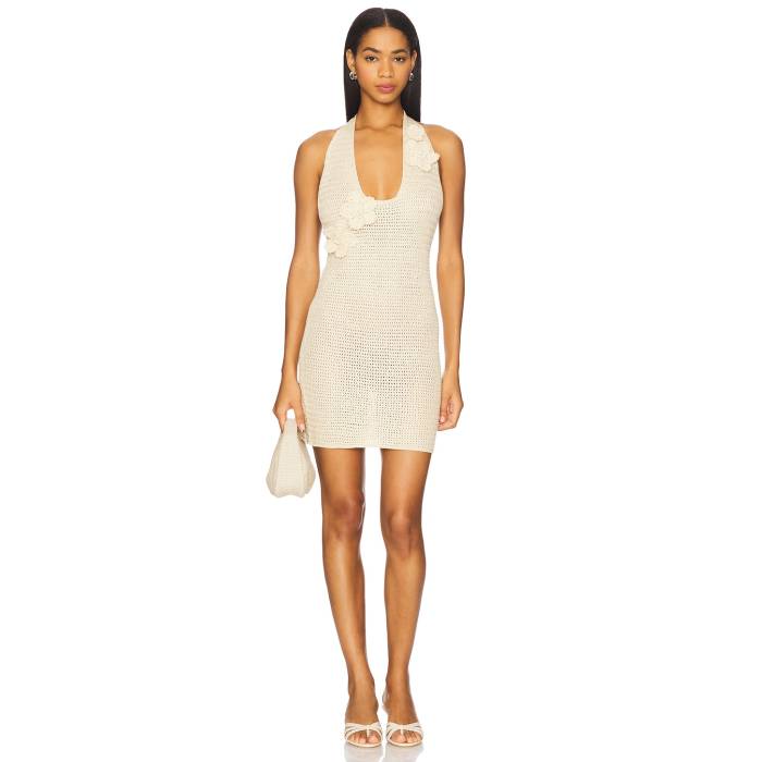 More To Come 【 Mimi Halter Mini Dress Women Natural 】 ドレス レディースファッション ドレス レディース ナチュラル