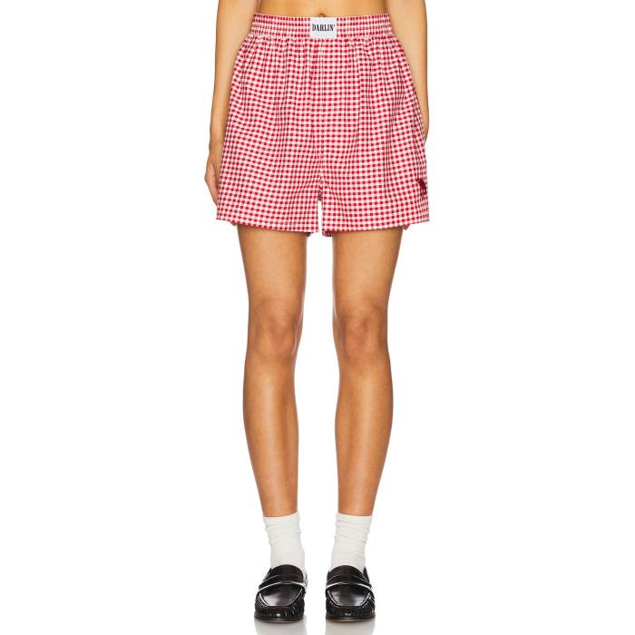 Darlin 【 Gingham Short Women Red 】 レディースファッション ボトムス パンツ レディース Red 赤・レッド