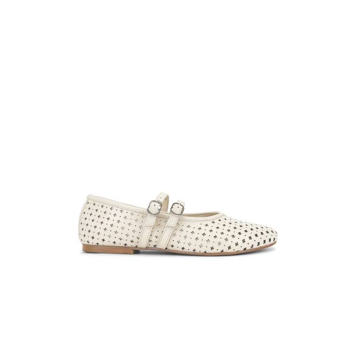 セイシェルズ Seychelles 【 Royal Ballet Flat Women Off White Leather 】 レディース 白いこと 白いこと なめし革