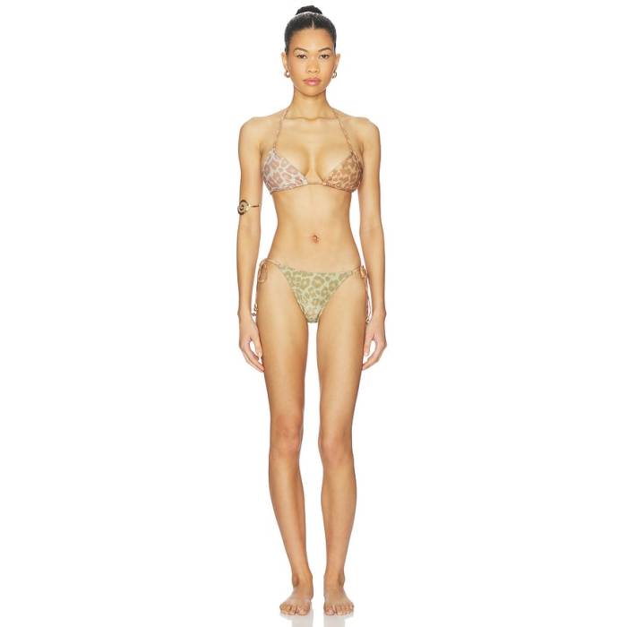 ジマーマン Zimmermann 【 Awaken Metallic Triangle Bikini Set Women Spliced Print 】 レディース｜スニケス