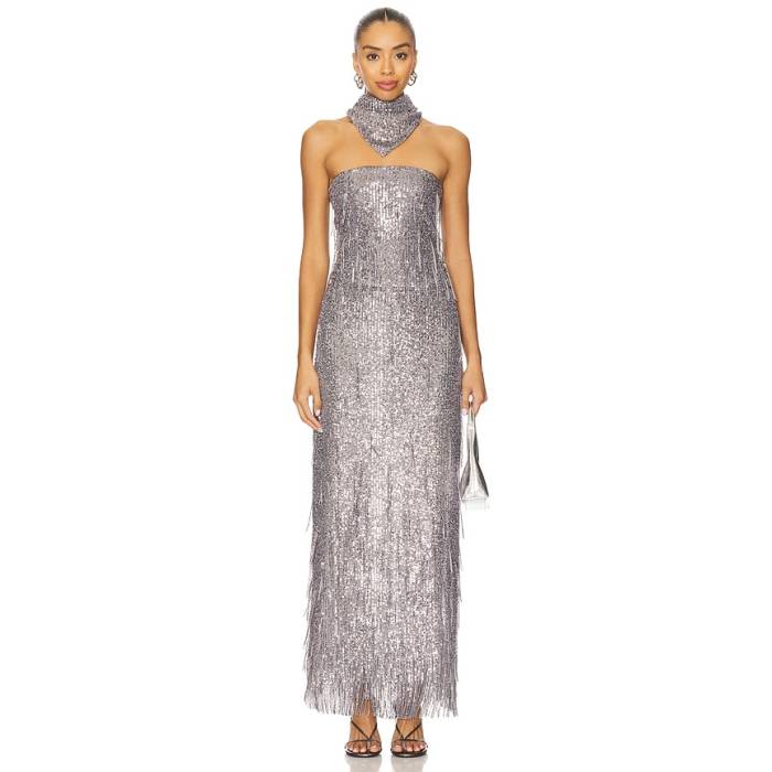 Bevza 【 Sunbeams Long Dress Women Steel Grey 】 御召しもの レディース Steel スチール写真 薄墨色 薄墨色