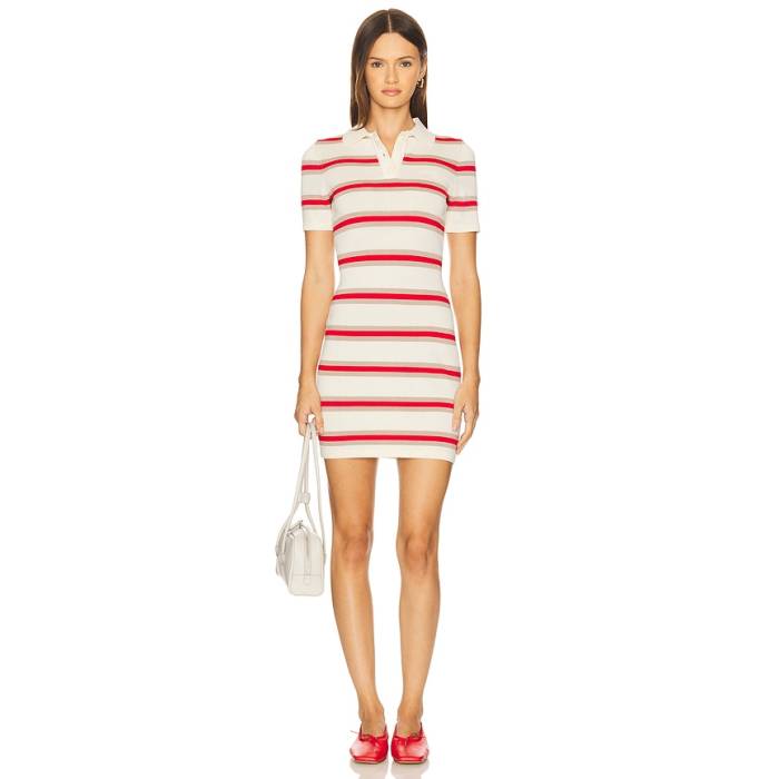 Seroya 【 Liev Knit Mini Dress Women Eggshell, Cherry, \u0026Amp; Sand 】 編み物 御召しもの レディース 砂色・砂子