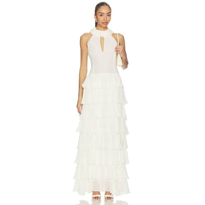 Nicholas 【 Yasira Dress Women Ivory 】 御召しもの レディース 象牙色