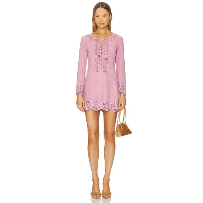Understated Leather 【 Cobain Dress Women Sea Pink 】 御召しもの レディース pink さくら色