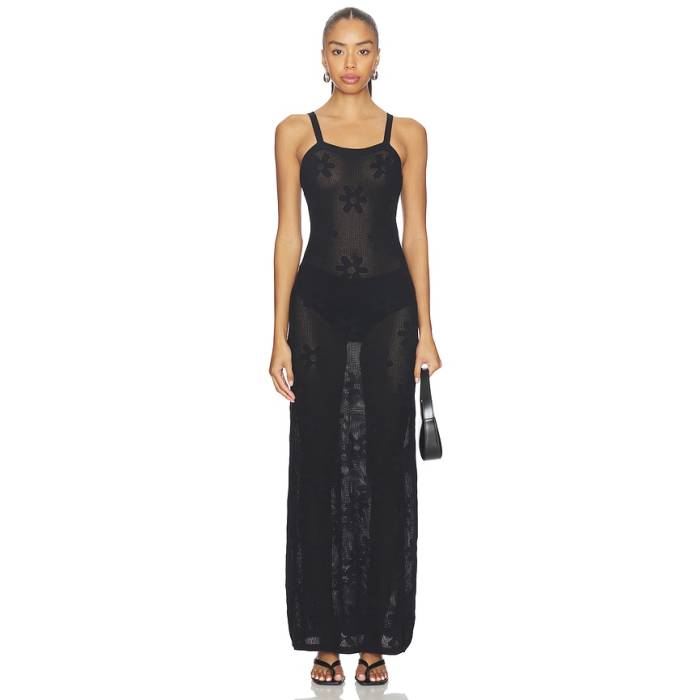 ビーチライオット Beach Riot 【 X Revolve Conrad Dress Women Black 】 ドレス レディース 黒色 ブラック|スニケス