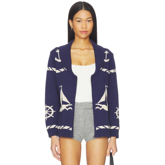 Heartloom 【 Trixie Cardigan Women Navy 】 ジレー レディース 紺色 米国海軍