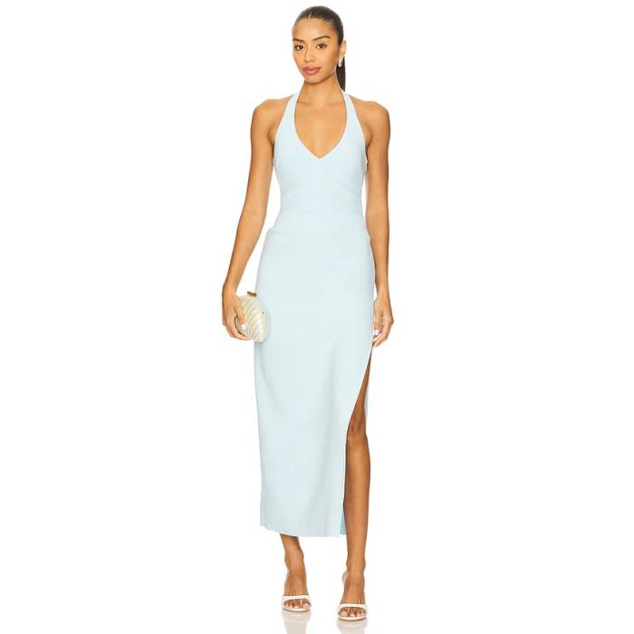 Bec + Bridge 【 Ariven Halter Maxi Dress Women Sky Blue 】 お召しもの レディース 天の原 青み 青色