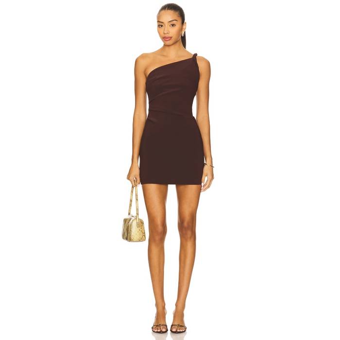 Bec + Bridge 【 Ariven Asymmetric Mini Dress Women Dark Chocolate 】 ドレス レディース|スニケス