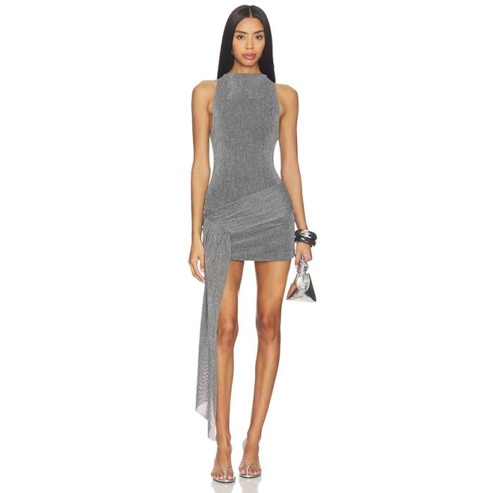 Bec + Bridge 【 Astra Drape Mini Dress Women Chrome 】 お召しもの レディース
