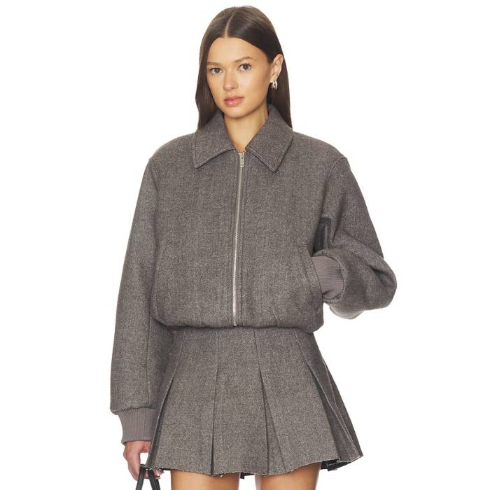 Nicholas 【 Frida Bomber Wool Blend Jacket Women Charcoal 】 Jacket ジャケット レディース チャコール｜スニケス