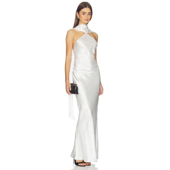 アマンダアプリチャード Amanda Uprichard 【 Ashton Maxi Dress Women Ivory 】 お召しもの レディース 象牙色