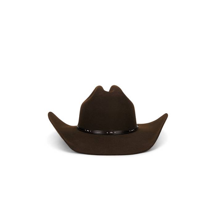 Larry Mahan 【 3X Stockman Cowboy Hat Men Brown 】 メンズ 赤銅色 赤銅色