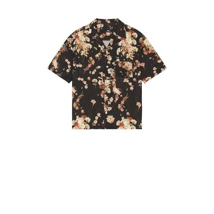 オールセインツ Allsaints 【 Armada Shirt Men Jet Black 】 メンズ 黒色 ブラック｜スニケス