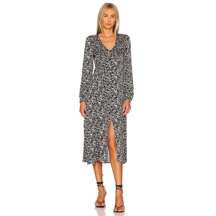 Heartloom 【 Ambrosia Midi Dress Women Jet 】 御召しもの レディース