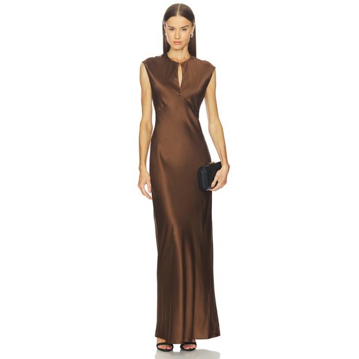Veronica Beard 【 Nelzy Dress Women Walnut 】 御召しもの レディース