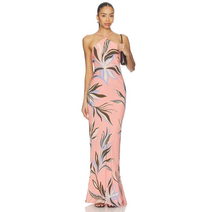 Rococo Sand 【 Strap Long Dress Women Pink 】 同盟罷工一回り 御召しもの レディース pink さくら色