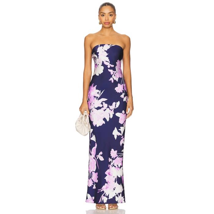 Rococo Sand 【 Strapless Maxi Dress Women Blue 】 お召しもの レディース 青み 青色