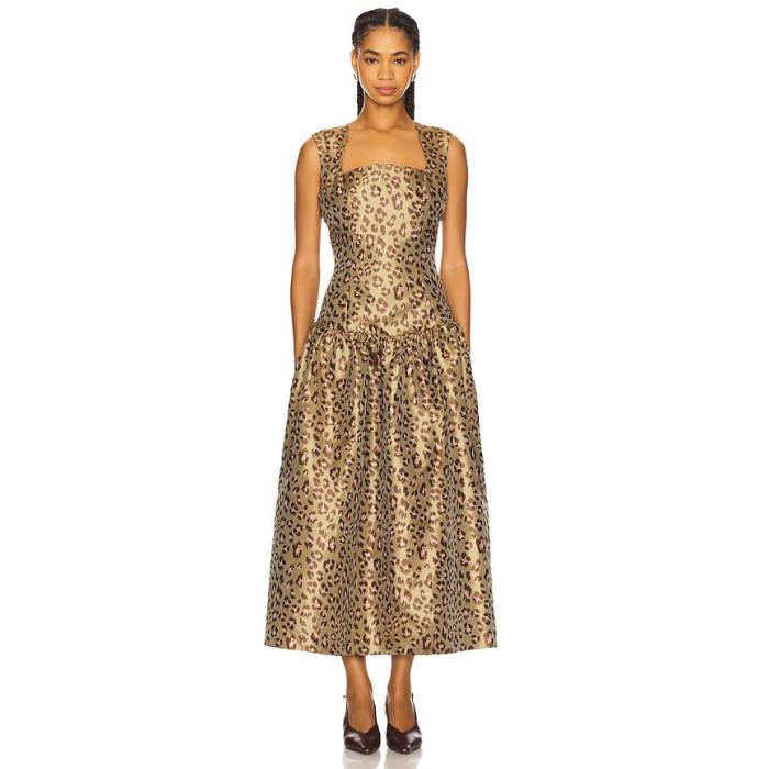 Elliatt 【 Delara Midi Dress Women Khaki 】 ドレス レディース カーキ｜スニケス