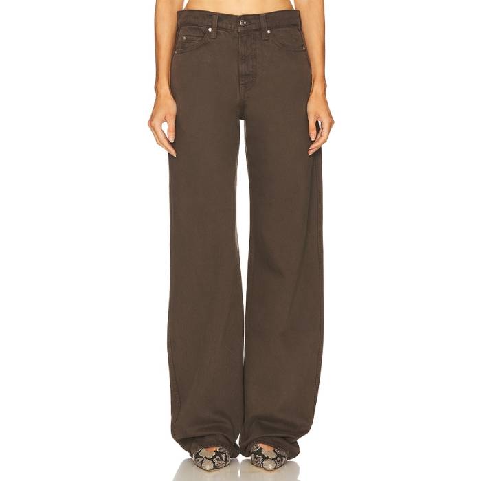 Grlfrnd 【 Austen Low Rise Curve Women Cedar Brown 】 ライズ レディース 茶色 ブラウン