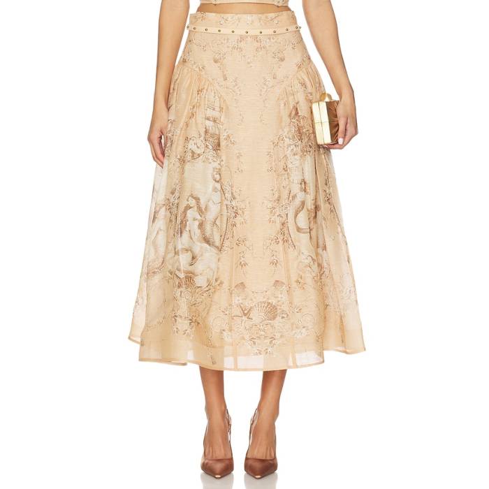ジマーマン Zimmermann 【 Rebellion Beaded Midi Skirt Women Blush Mermaid 】 レディース