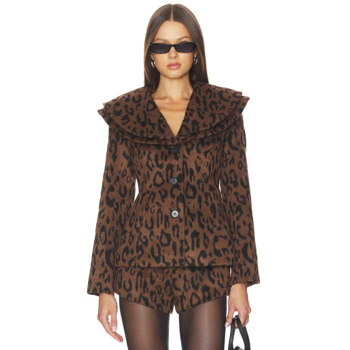 Line \u0026 Dot 【 Zahara Jacket Women Brown Multi 】 Jacket 上衣 レディース 赤銅色 赤銅色