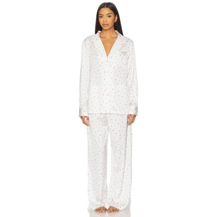Homebodii 【 Rosie Lounge Set Women White With Rose 】 レディース 白いこと 白いこと Rose サクラ色