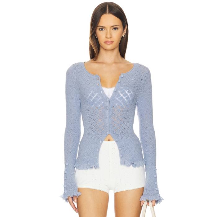 フリーピープル Free People 【 X Revolve Love Cardi Women Peri 】 レディース