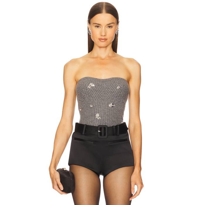 Simkhai 【 Waverlie Tube Top Women Heather Grey 】 レディース heather ギョリュウモドキ 薄墨色 薄墨色