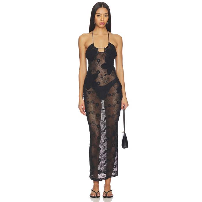 More To Come 【 Trina Maxi Dress Women Black 】 お召しもの レディース 黒いこと 黒いこと