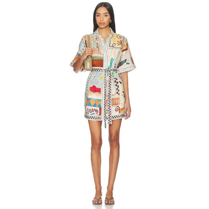 Alemais 【 Michelle Mini Dress Women Multi 】 御召しもの レディース