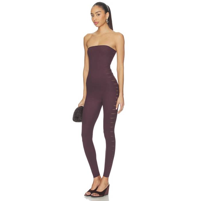 ウォルフォード Wolford 【 Slash Jumpsuit Women Wild Plum 】 飛び降りる背広 レディース wild ワイルド