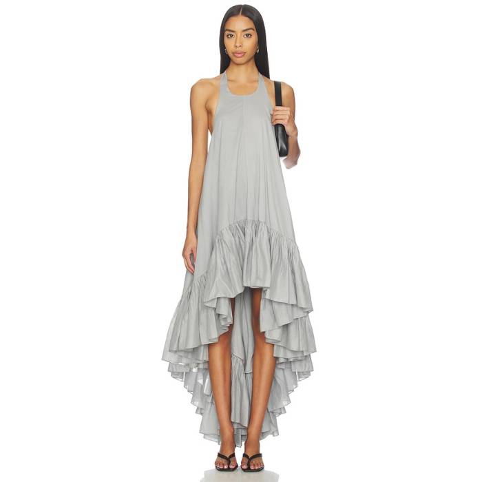 Azeeza 【 X Revolve Hannah Midi Dress Women Dove 】 御召しもの レディース